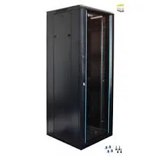 18U Server Rack Cabinet with Glass Door – 600×1000