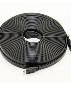 1Generic 20M Flat Noodle HDMI Cable Male To Male V1.4 3D Full HD 1080P HDTV Super Speed Black 300x300 1