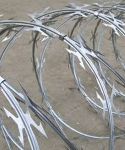 Razor wire galvanised