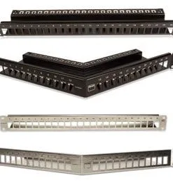 Siemon Cat 6A Shielded Patch Panel 1rms Black