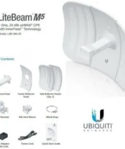 Ubiquiti Litebeam M5 23 5 GHz 23 dBi airMAX CPE qkcakq rxz1ei