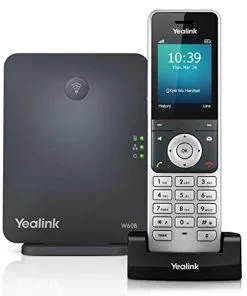 Yealink W60P Cordless DECT IP Phone and Base Station 2.4 Inch Color Display