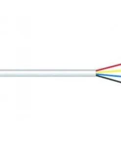 burglar alarm cable 4 core white priced per metre ilezmv d6t5wm