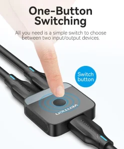 vention 2 port hdmi bi direction 4k switcher black abs type 36052784480422