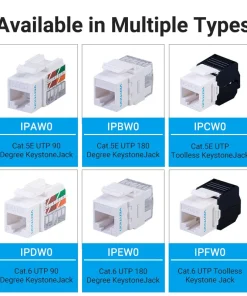 vention cat 5e utp keystone jack 35941138268326
