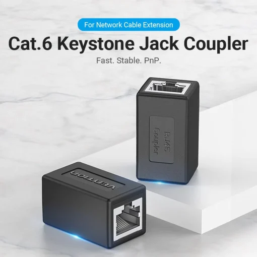 vention cat6 connector ftp cat6 5e ethernet adapter 8p8c network extender extension cable for ethernet cable rj45 connector 34533921030310