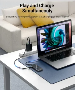 vention multi function 10 in 1 usb c docking station mirrored surface type 33516838256806