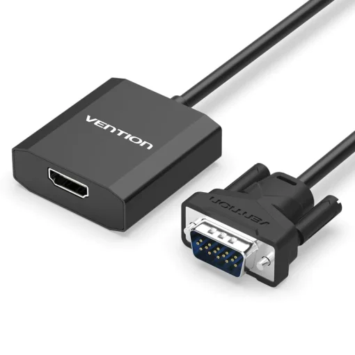 vention vga to hdmi converter with female micro usb and audio port laptop desktop 35940500537510