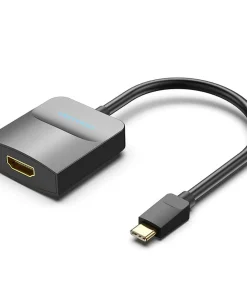 vention type c to hdmi adapter 0 15m black abs type 35840624656550