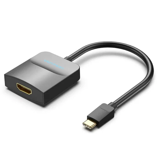 vention type c to hdmi adapter 0 15m black abs type 35840624656550