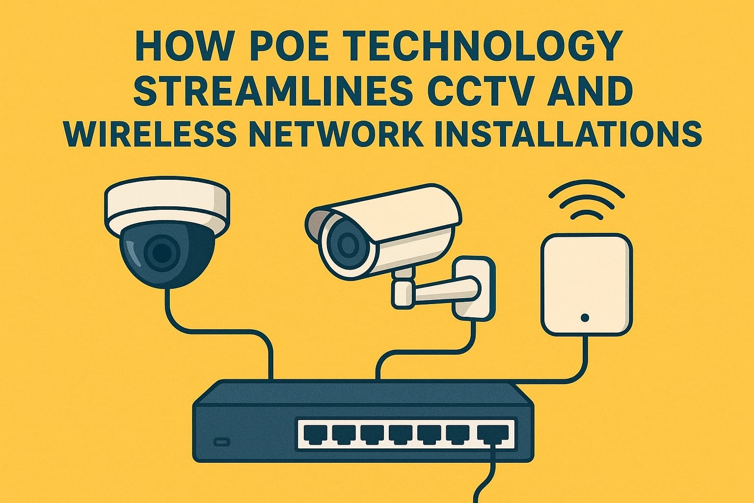 PoE Technology Streamlines CCTV and Wireless Network