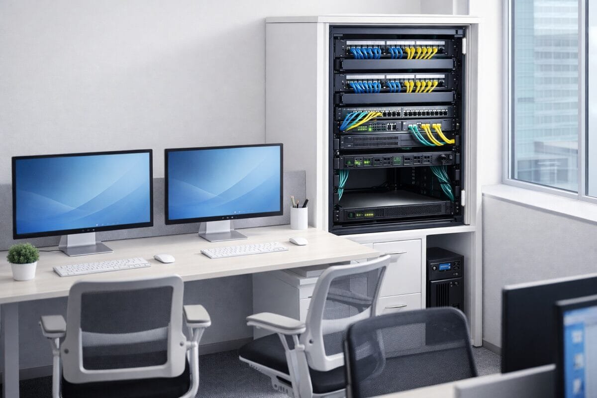 organized office network switch feature